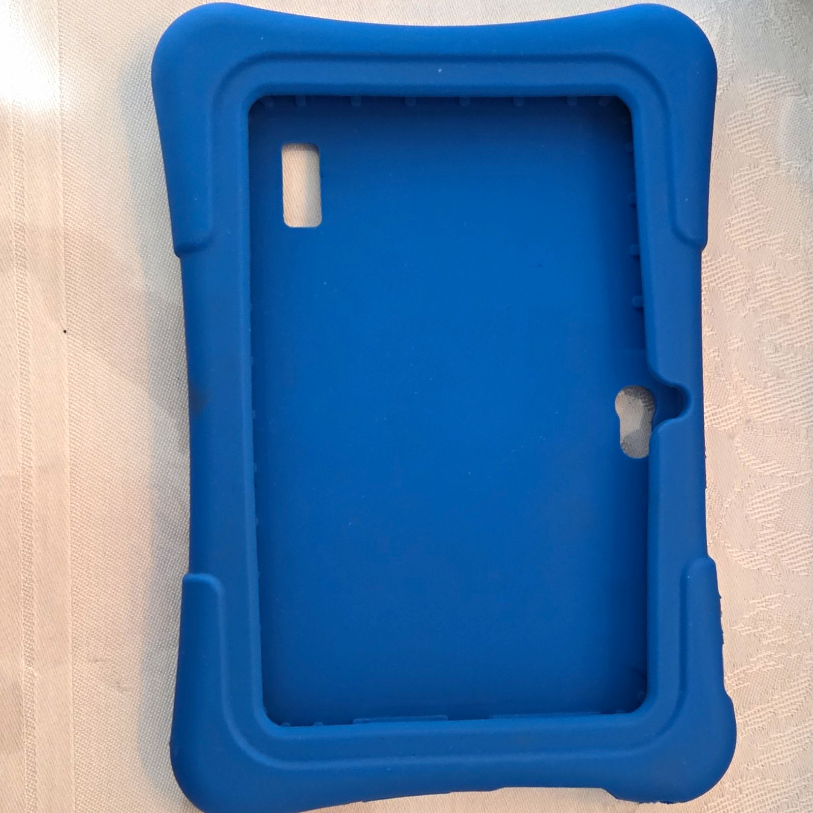 PRITOM Blue Rugged Silicone Tablet Case w/ Stand, Impact Resistant
