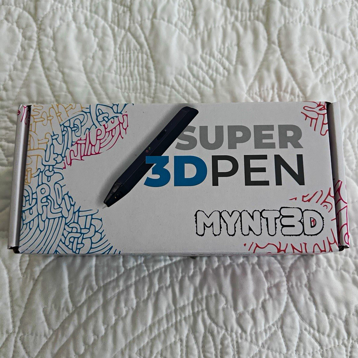 MYNT3D Super 3D Pen Kit w/ Power Adapter, USB Cable, 1.75mm Filament