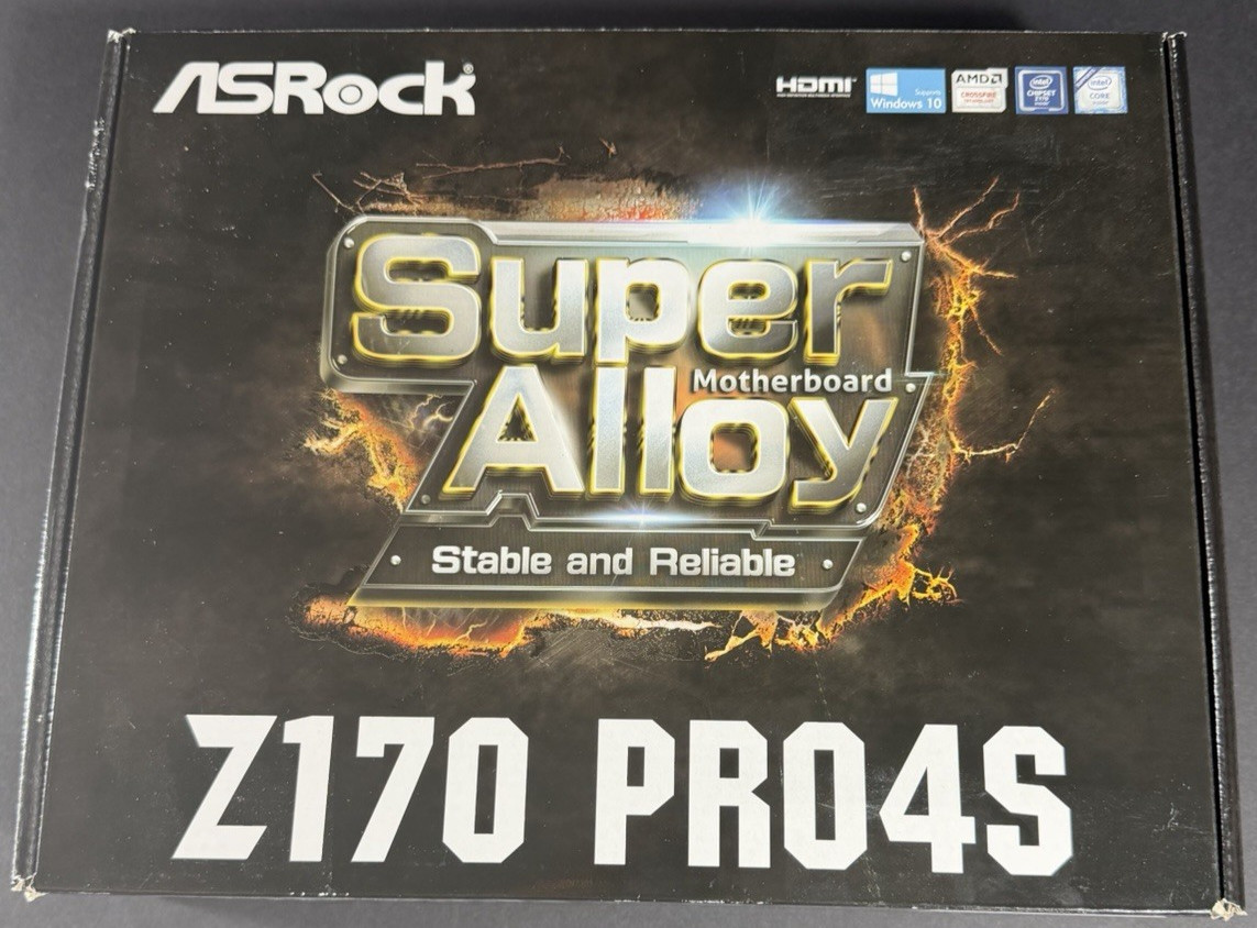 ASRock Z170M Pro4S Micro ATX DDR4 Computer Motherboard desktop gaming NEW