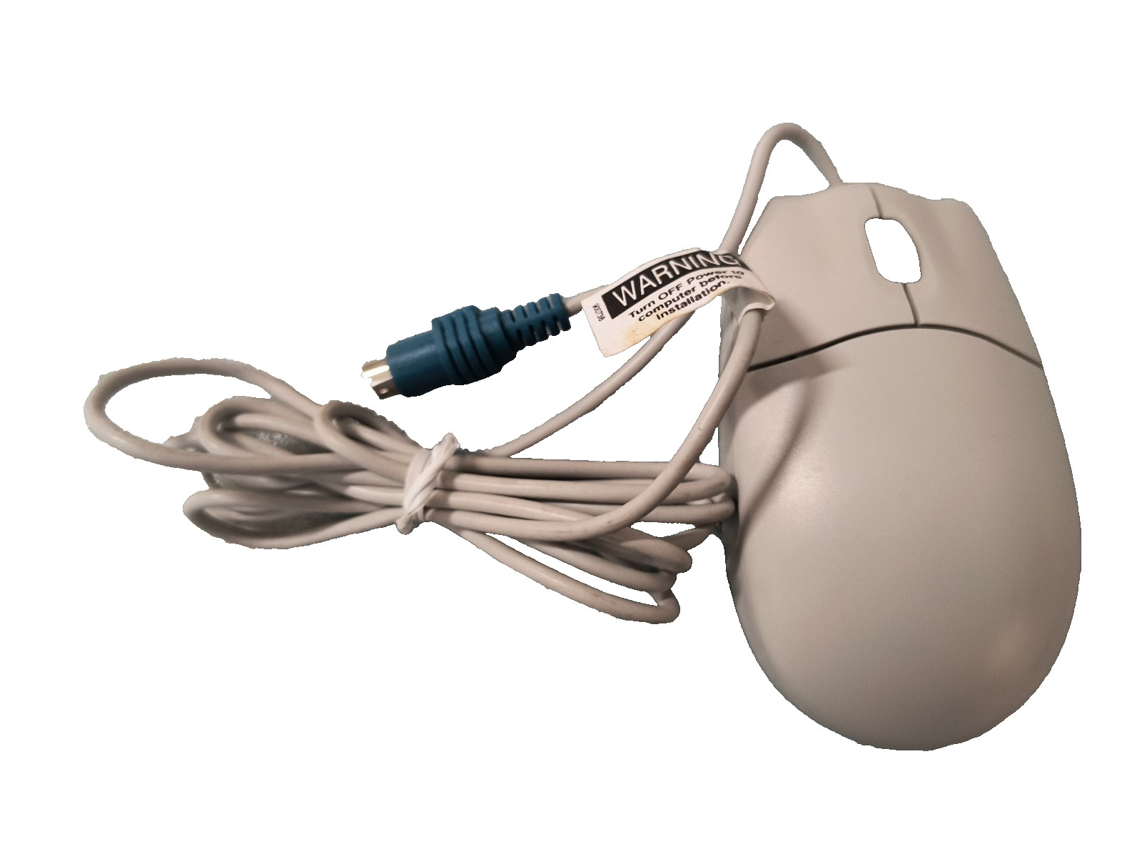 RARE VINTAGE MOSUK BEIGE  2 BUTTON SCROLLING PS2 MECHANICAL MOUSE RM3-SB4-10