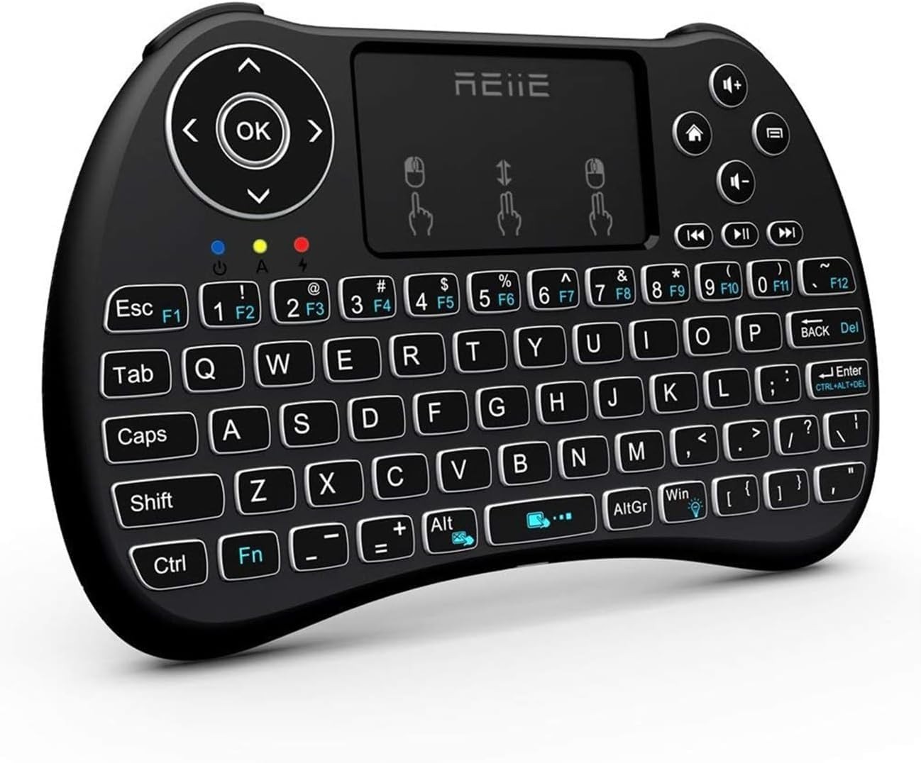 (Backlit Version) H9+ Mini Keyboard,2.4GHz Wireless Mini Handheld Smart TV