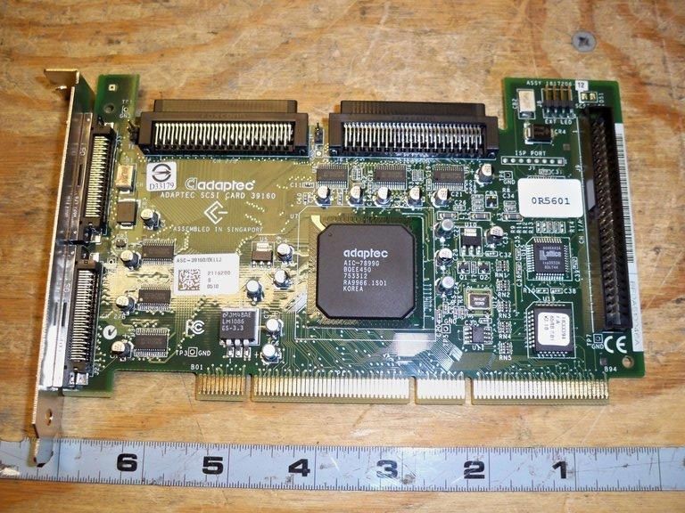 Dell Adaptec ASC-39160 0R5601 PCI-X SCSI Controller Card