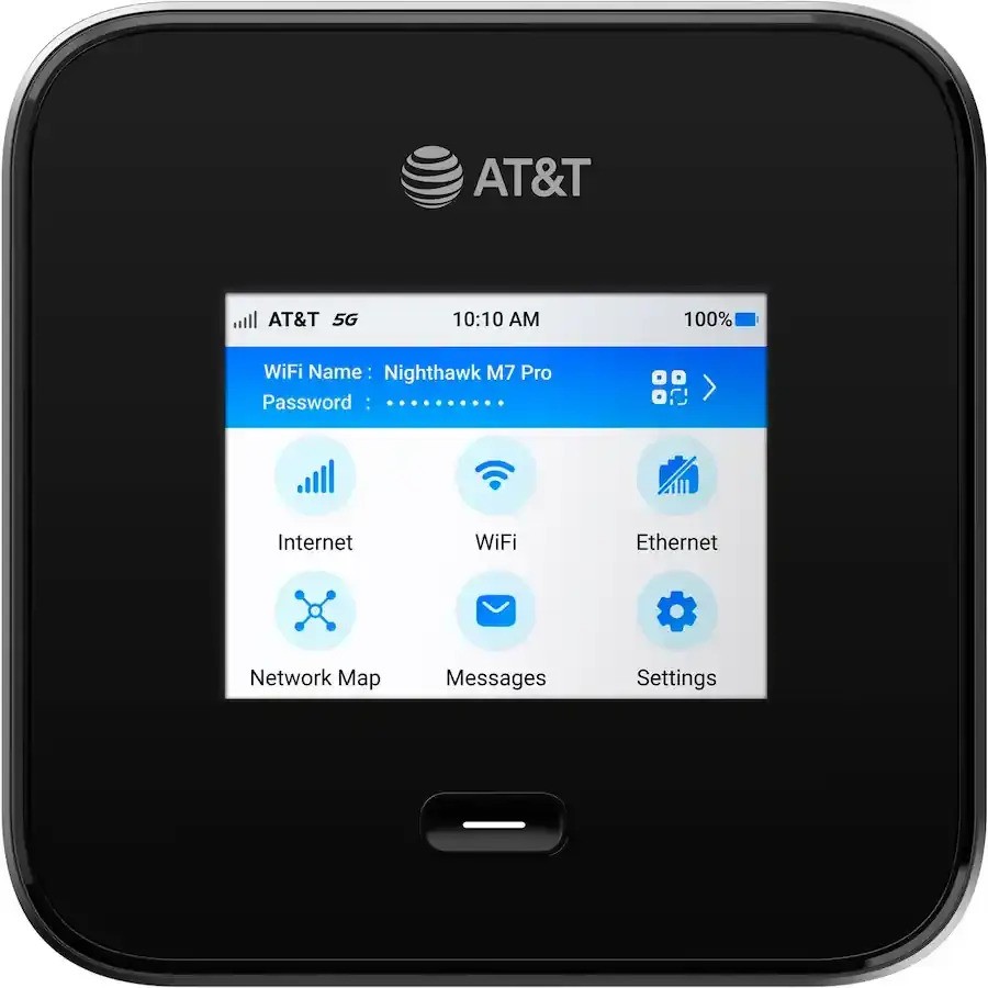 NETGEAR - Nighthawk M7 Pro MR7400 WIFI Mobile Hotspot - Black (AT&T)