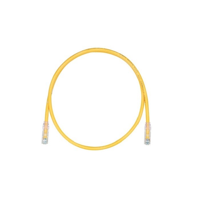 4 ft Panduit UTPSP4YLY 24 AWG Copper Cat 6 UTP Patch Cord Yellow