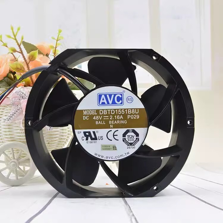 AVC DBTD1551B8U 17251 DC48V 2.16A 17.2CM Axial Cooling Fan