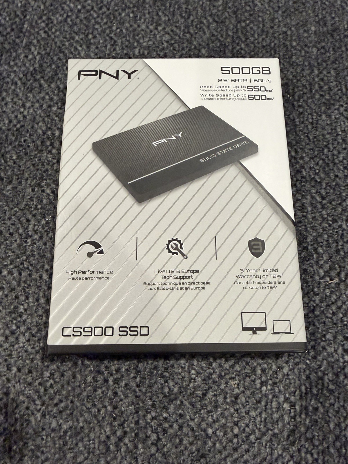 PNY CS900 500GB 2.5 Inch SATA III Internal SSD
