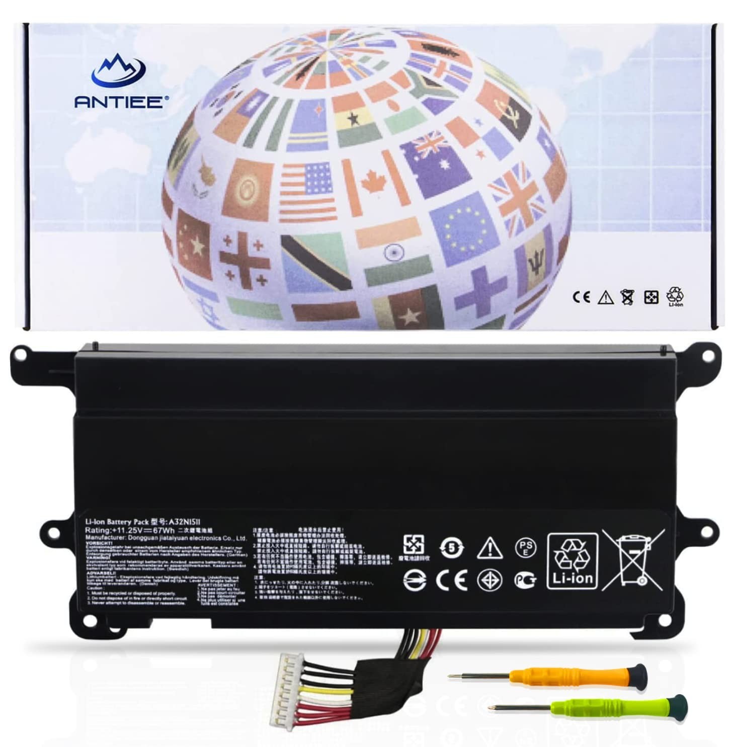 67Wh Laptop Battery Replacement for ASUS ROG G752 Series - High Capacity, Reliab