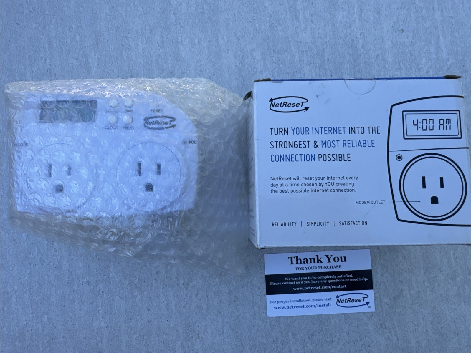 Netreset NR1000US Automated Power Cycler for Modems & Routers NEW OPEN BOX
