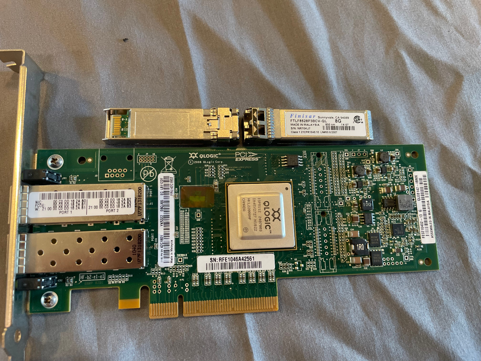 QLOGIC PCIe Dual Port 8GB Fibre Channel HBA