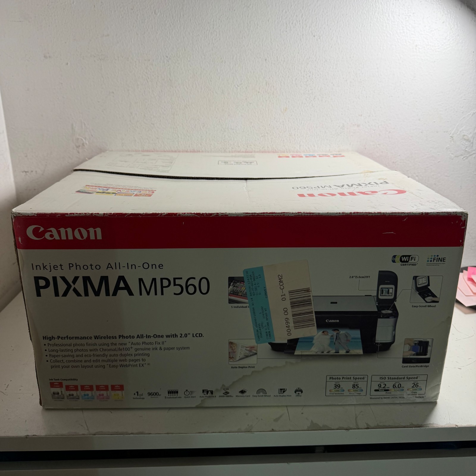 Canon PIXMA MP560 High Performance Wireless Photo All-In-One Inkjet Printer