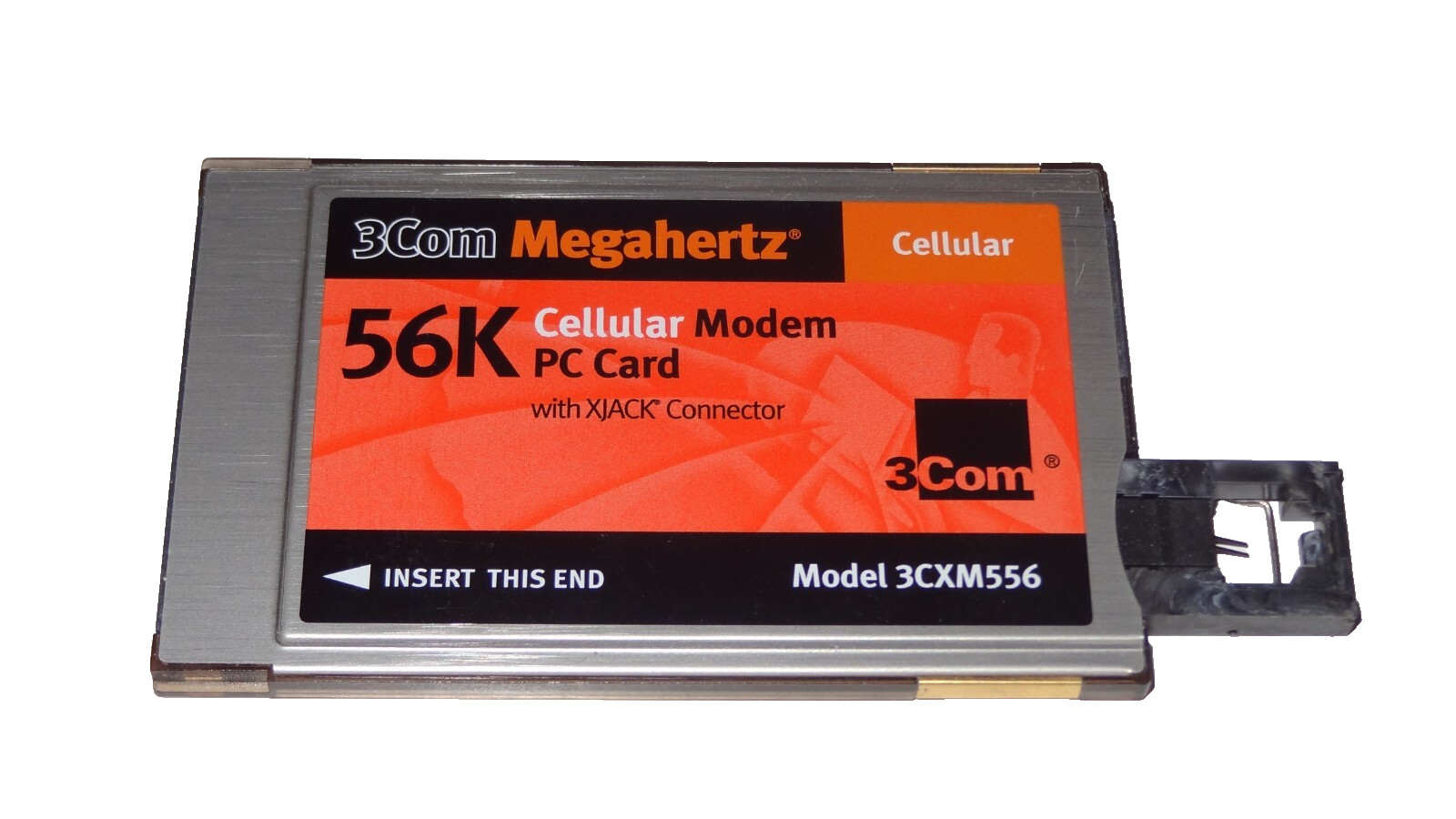 3Com Megahertz 56K Cellular Modem PC Card (3CXM556) w/ Xjack
