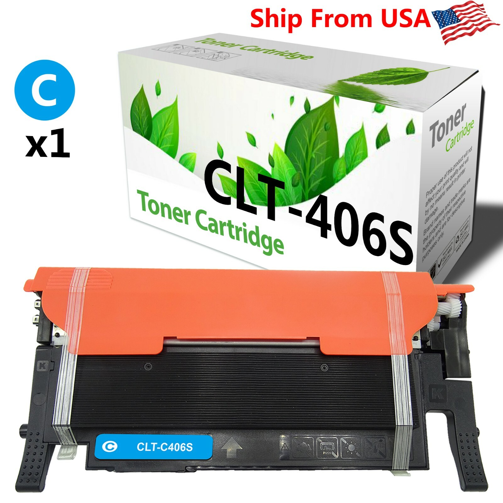 1 PK Compatible Toner Cartridge for Samsung CLT-406S 406S CLP-363 366 365 368