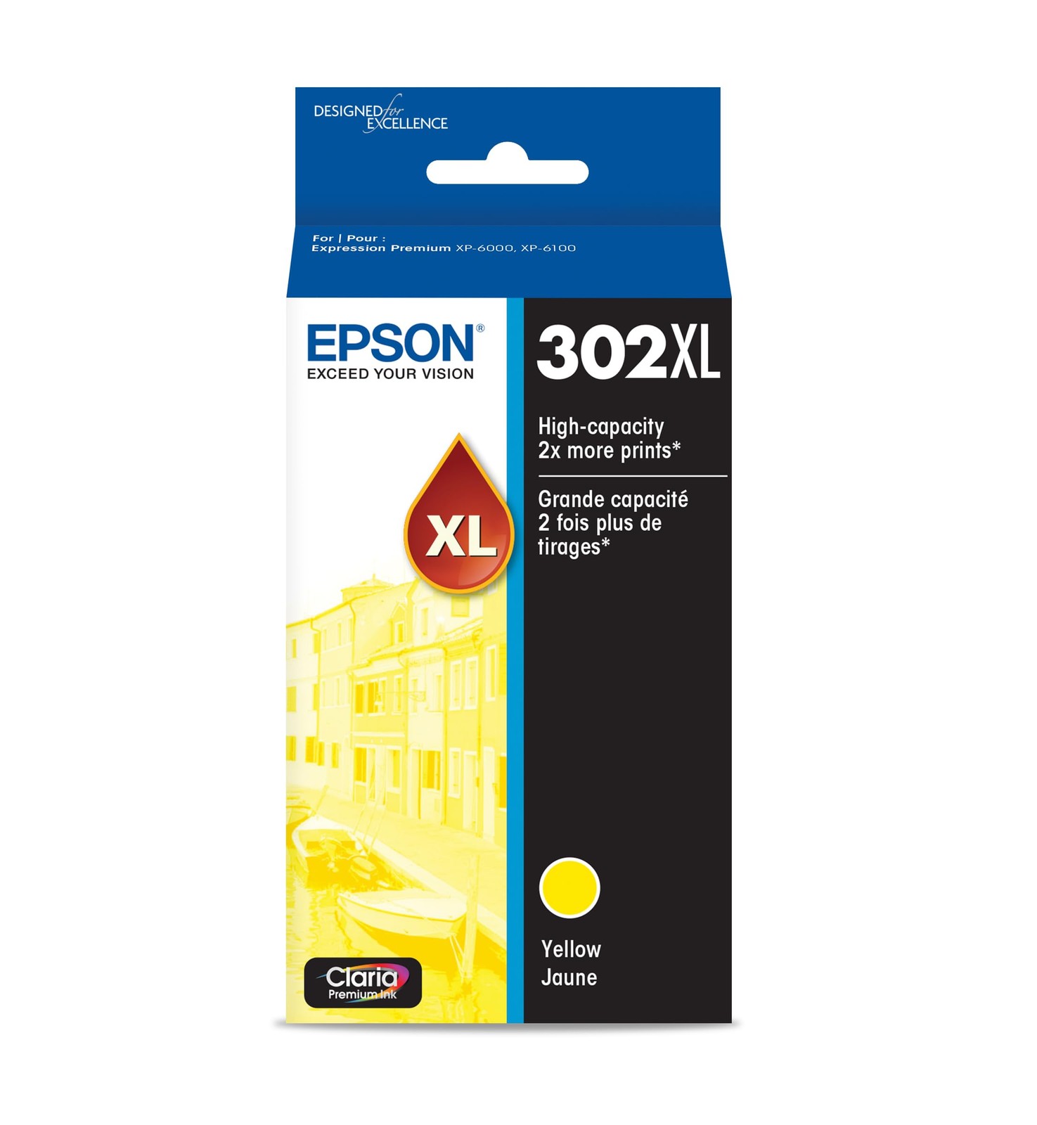 Claria Premium Yellow Inkjet Printer Ink for Brilliant Photos and Sharp Text