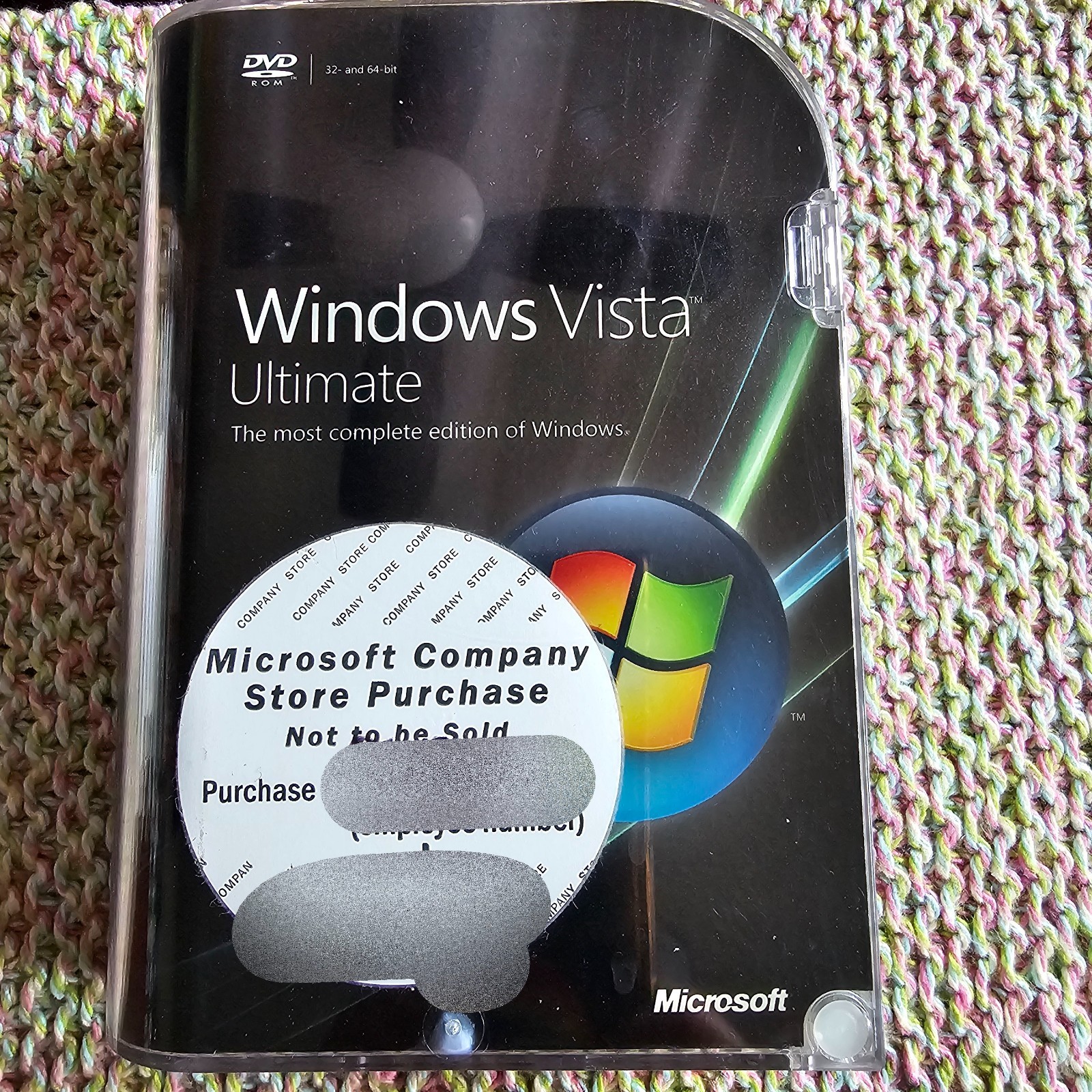 Microsoft Windows Vista Ultimate Full Retail Version both 32 & 64 bit w/Insert