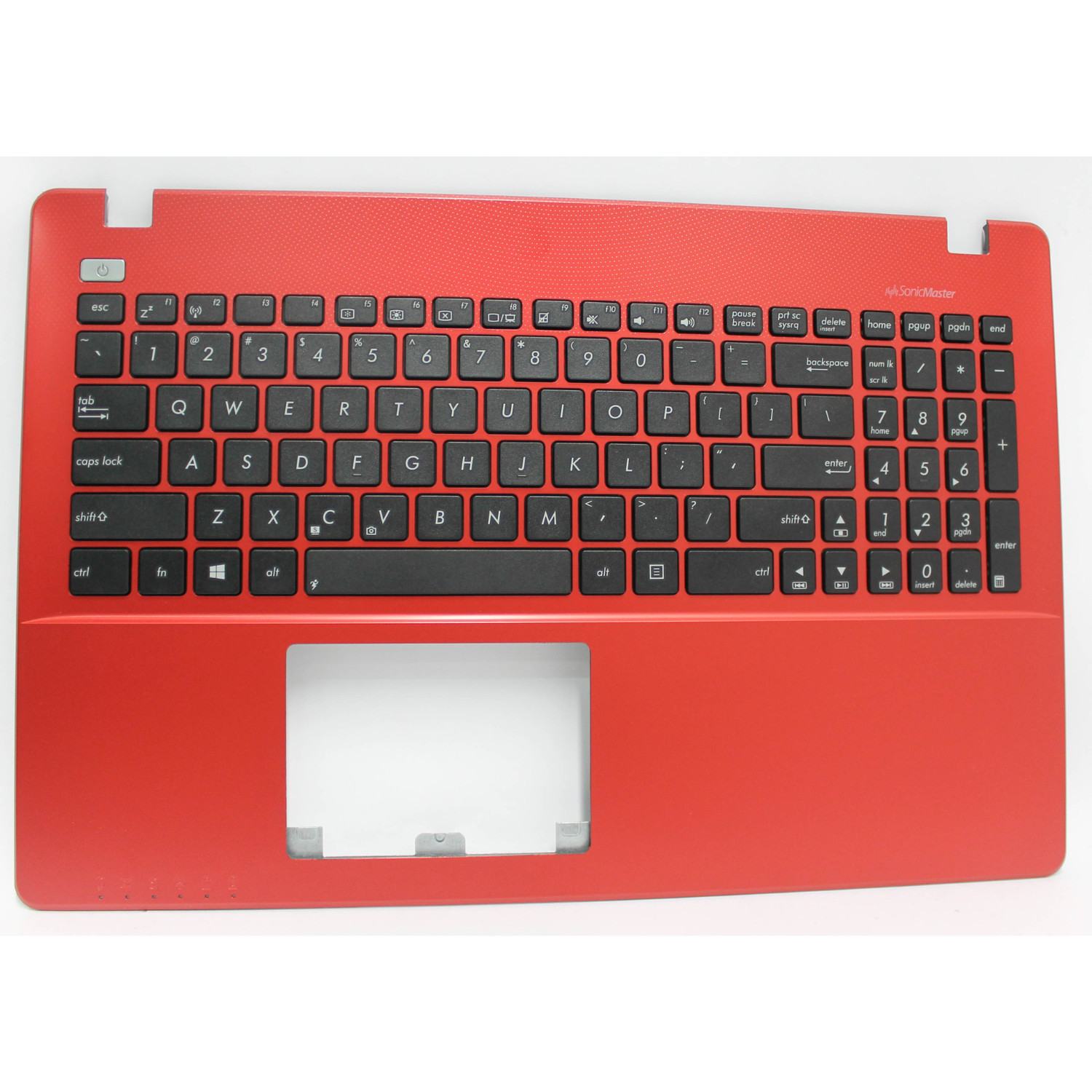 90NB00T7-R31US0 ASUS Palmrest Top Cover W/Keyboard Red X551CA "Grade A"