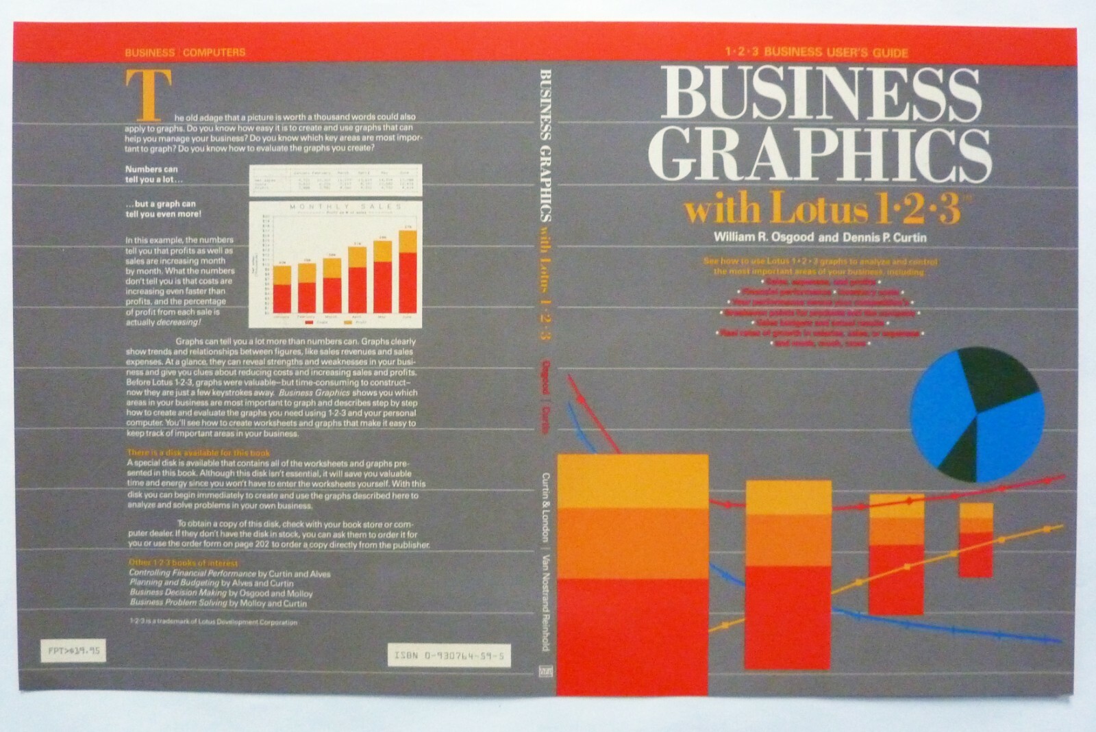 Collectable COVER/BUSINESS GRAPHICS with LOTUS 123 1980s PRINTER'S PROOF Signed