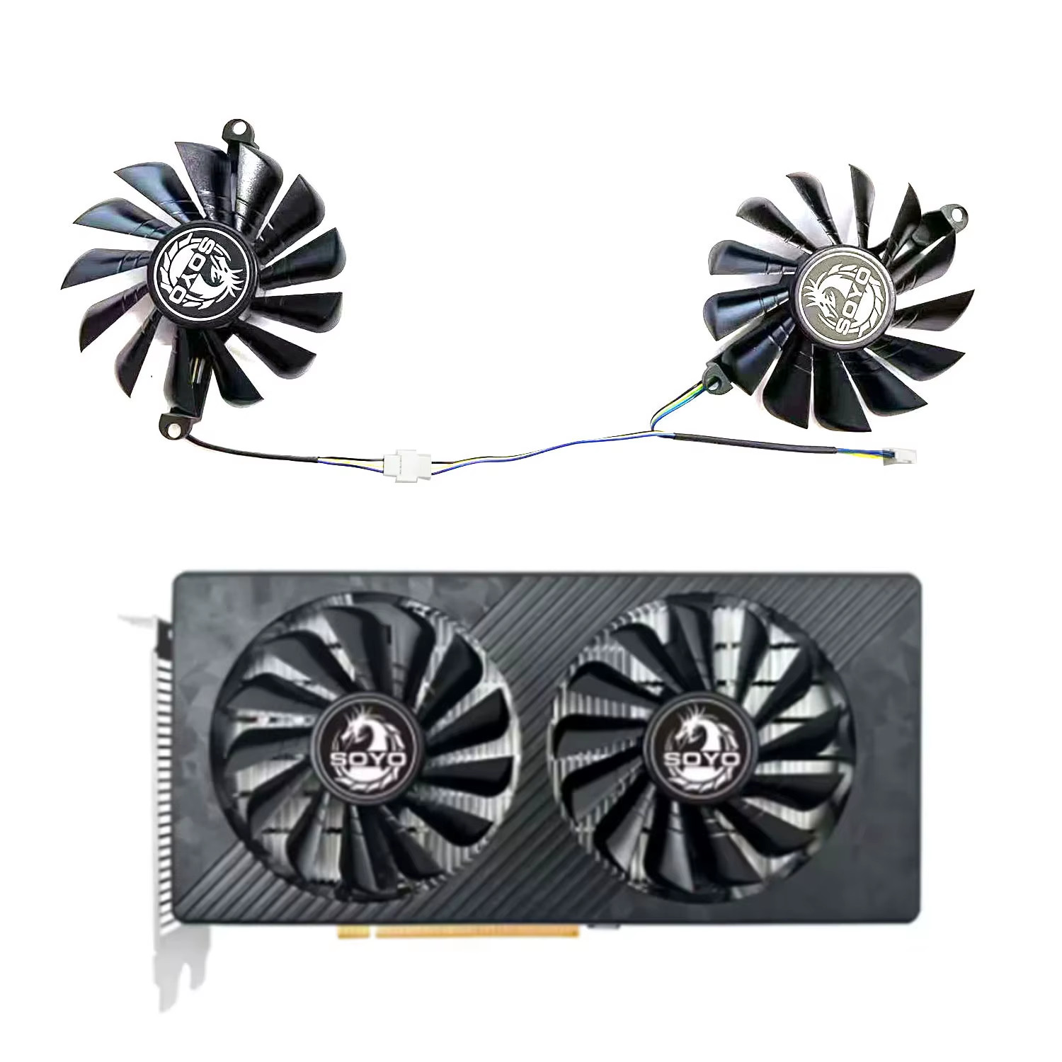 New 85MM 4PIN SOYO RX 580 GPU Fan Replacement for SOYO RX 580 2048Sp Video Card