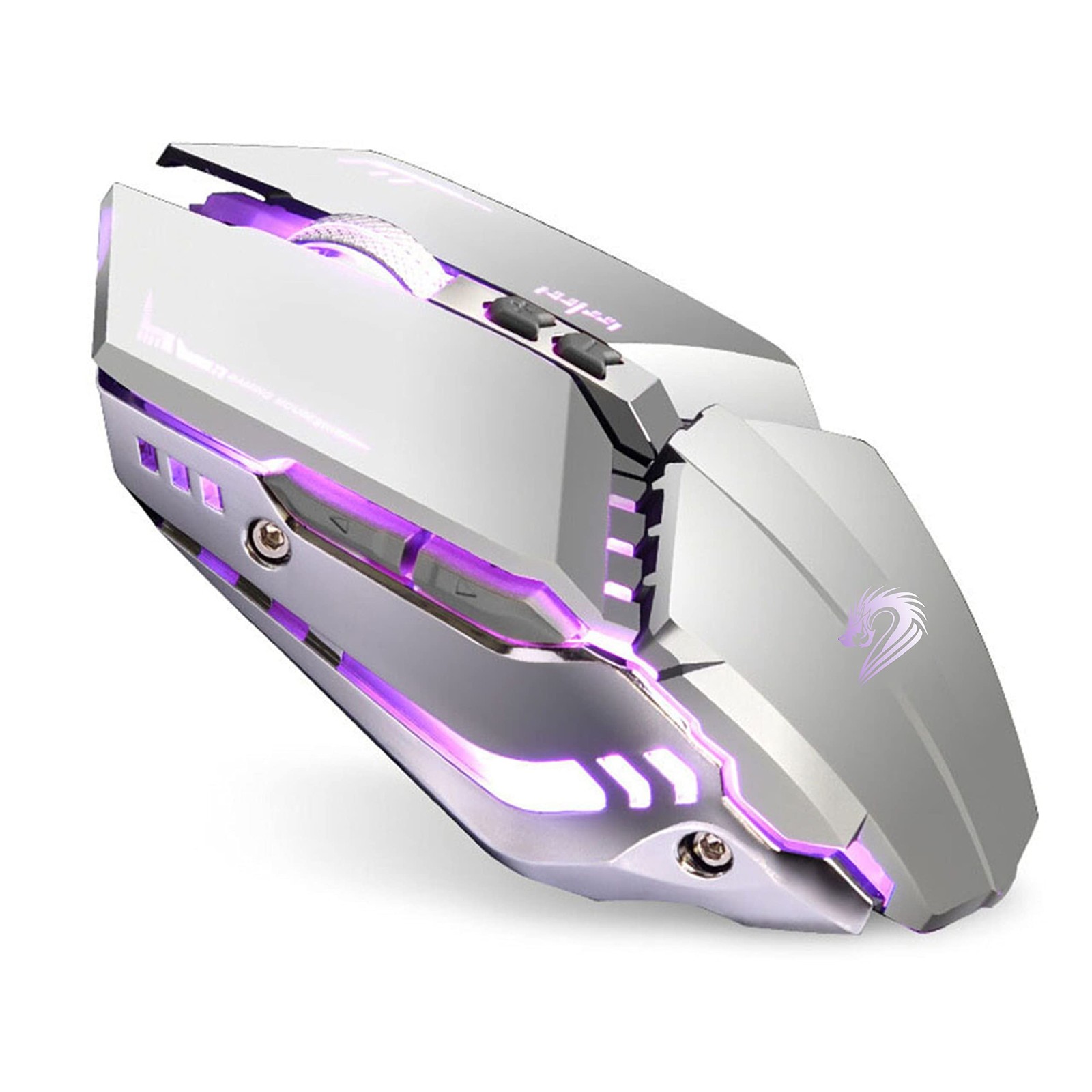 T12 Wireless Gaming Mouse Rechargeable, 2.4G Silent Optical Wireless Computer...