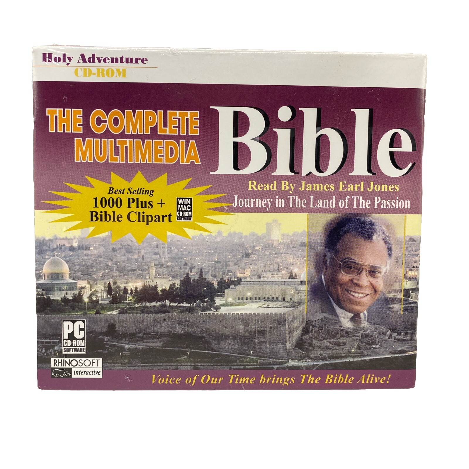 The Complete Multimedia Bible Read By James Earl Jones • PC CD-ROM • Windows/MAC
