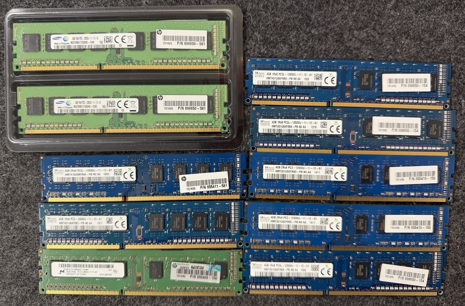 DDR3 Mixed Lot Desktop RAM Sticks DDR3 8GB 4GB 2GB Various Brands