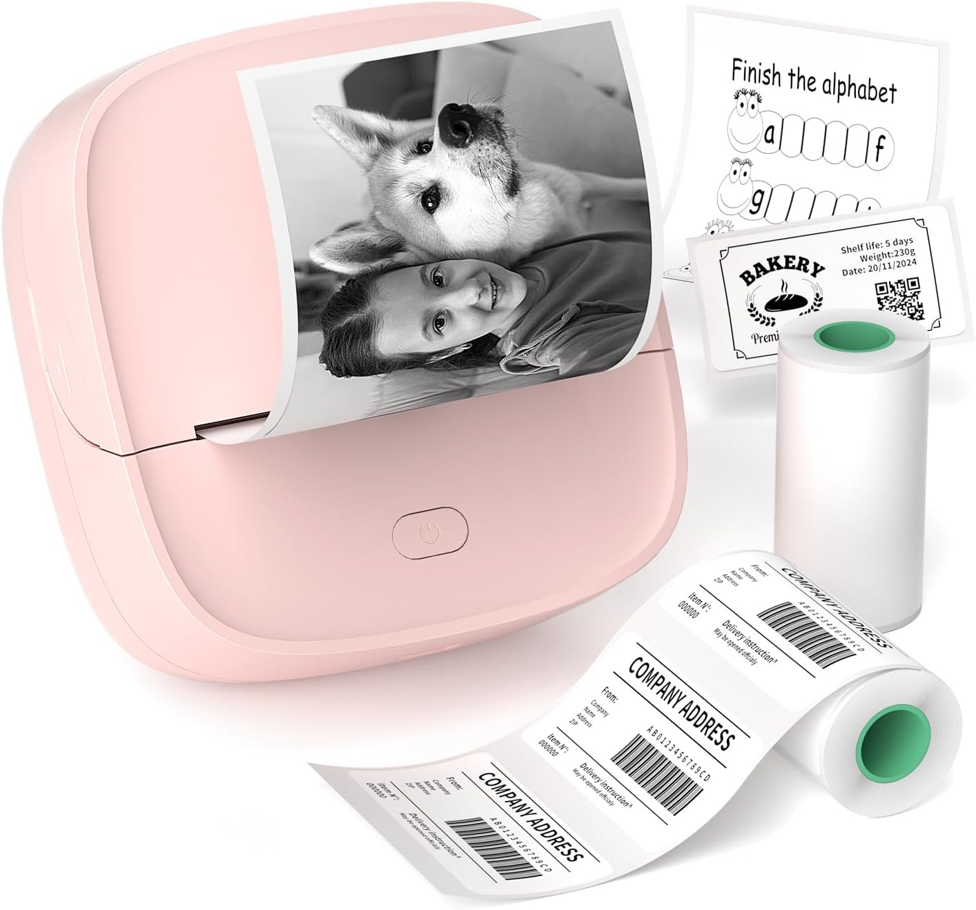 JD-23 Sticker Printer, Mini Portable Thermal Printer Print Pod