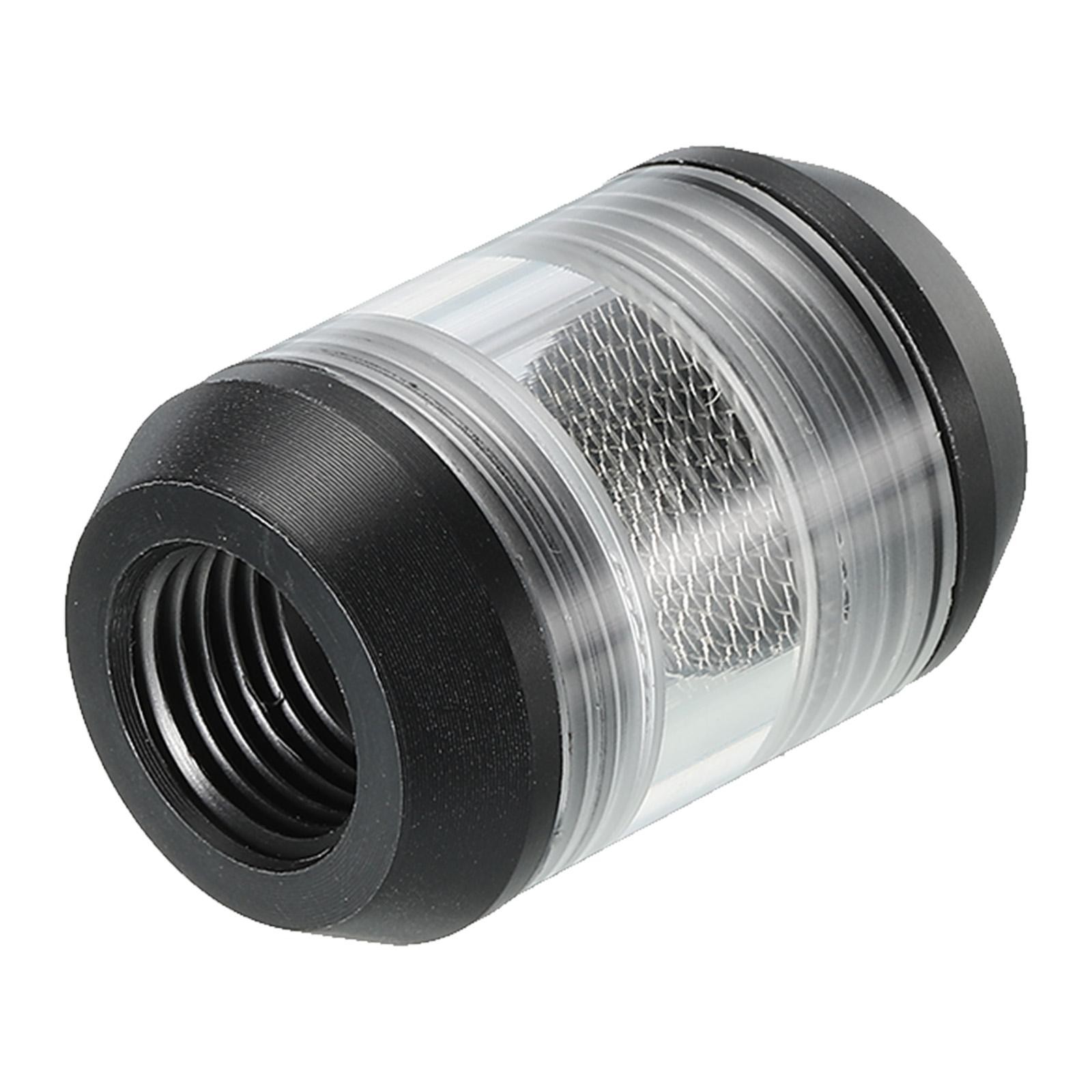 Cylindrical Water Cooling Filter, Fine Screen Funnel Shaped Filter Acrylic G1/4"