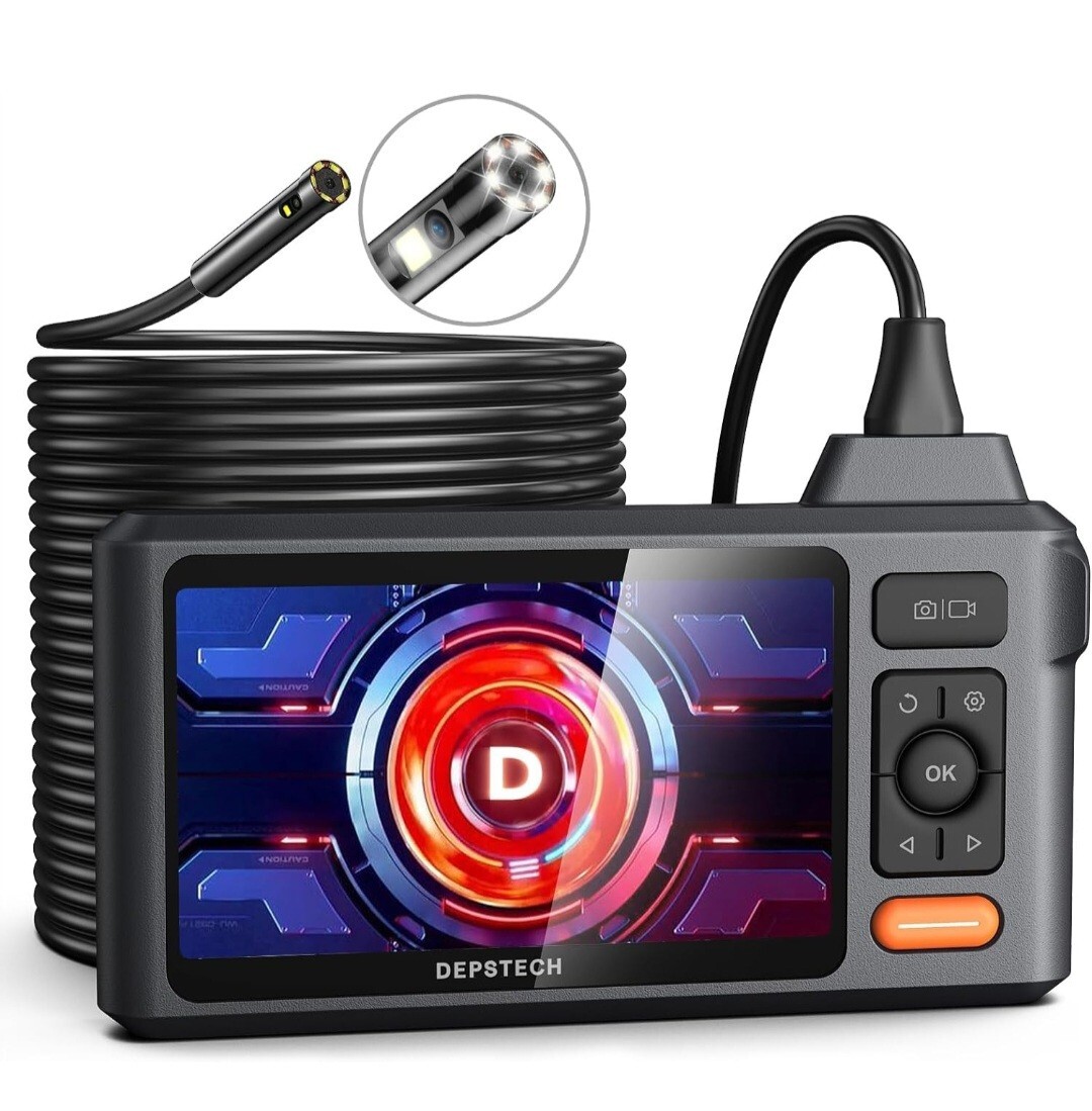 50FT Sewer Inspection Camera,DEPSTECH 1080P Dual Lens Endoscope Camera with...