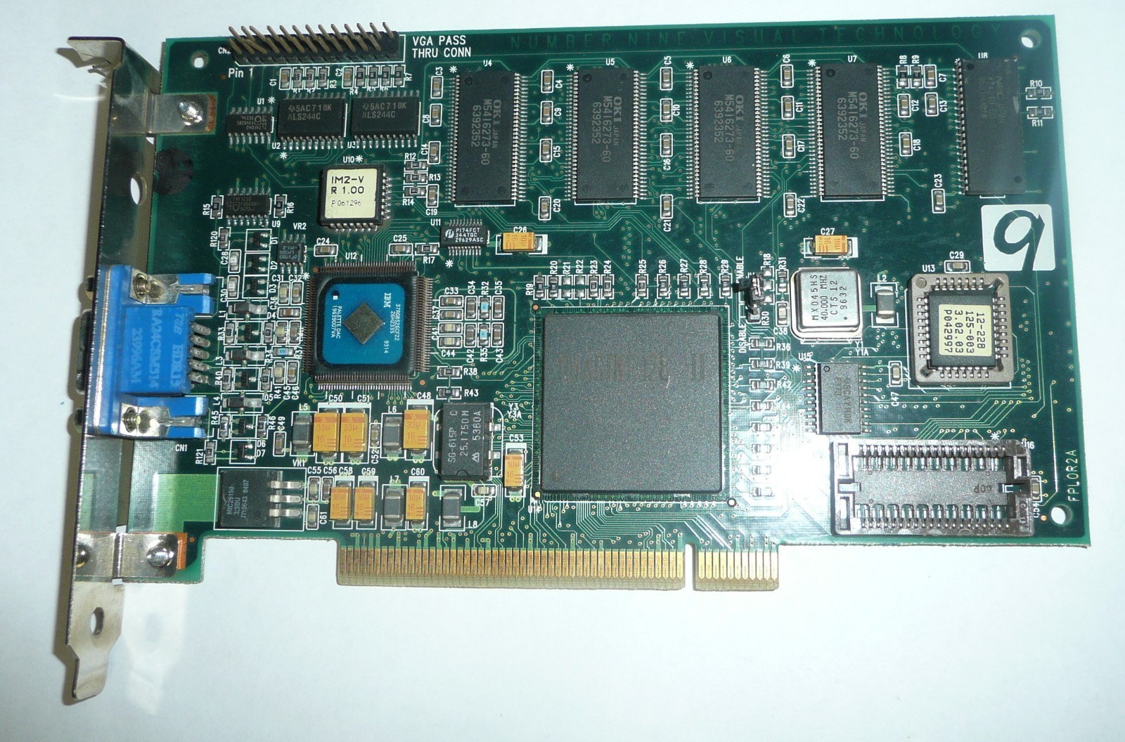 Number Nine Imagine128 II I92134 PC00FPL0-2 VGA PCI Video Card