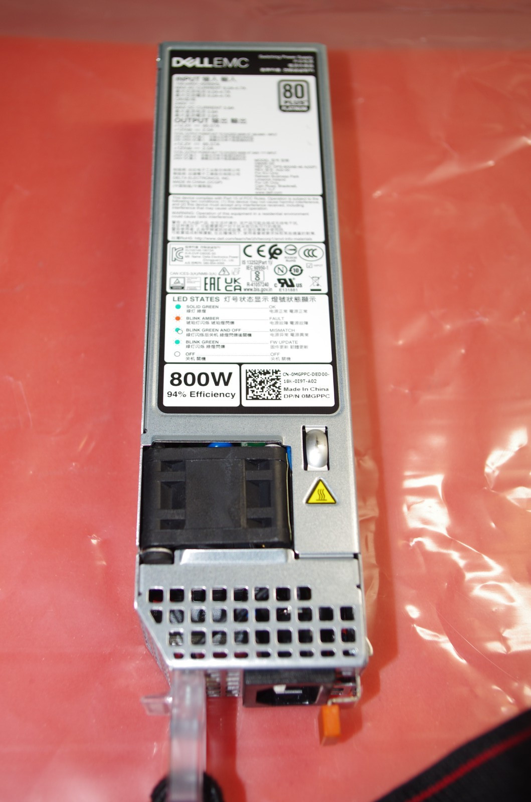 Dell R650 R750 R6525 R7525 R450 800W 800 watt Platinum Power Supply  0MGPPC USA