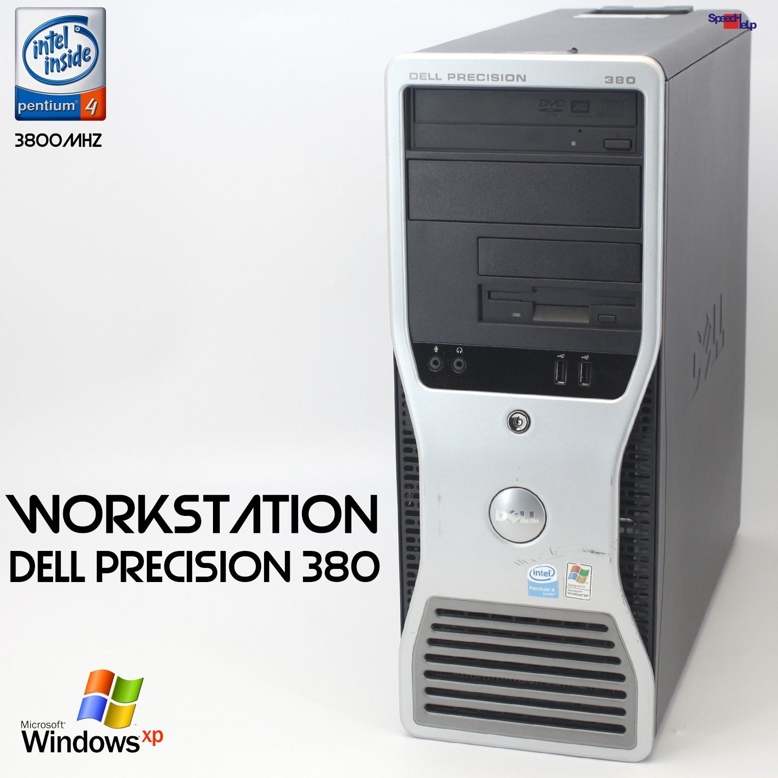 DELL PRECISION 380 PENTIUM 4 670 3800MHZ PC COMPUTER 80GB 3GB RAM WINDOWS XP