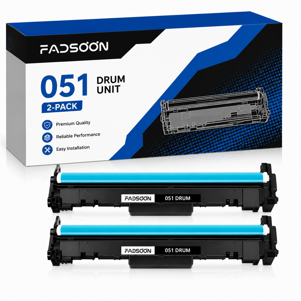 051 2PK BK Drum Unit ImageCLASS LBP162dw MF264dw MF266dw MF267dw MF269dw MF263dn