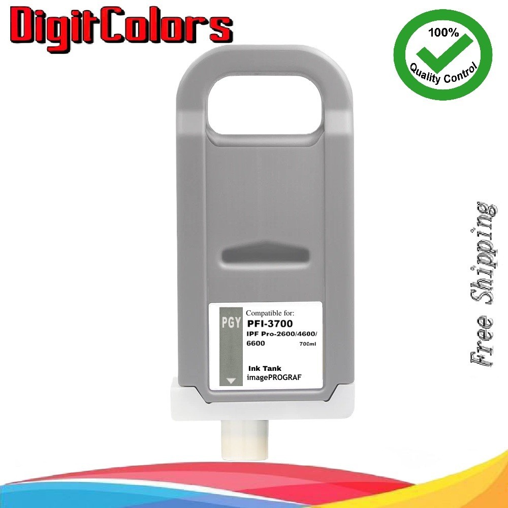 PFI-3700 Photo Gray Ink Cartridge for Canon iPF PRO-2600 PRO-4600 PRO-6600
