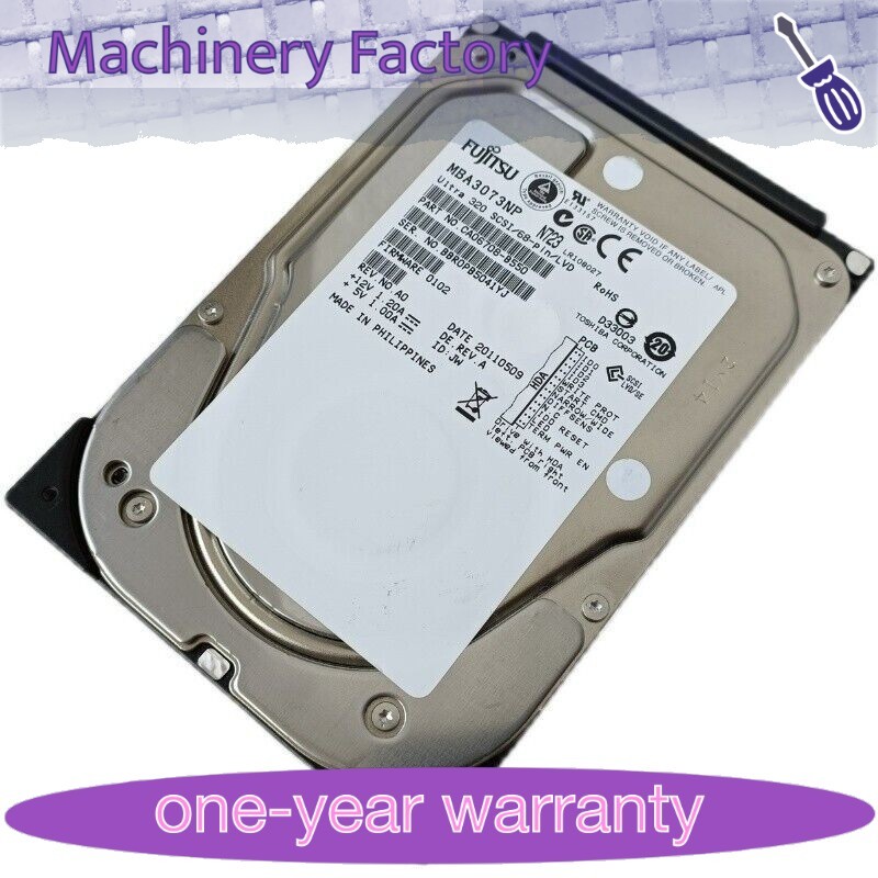 Fujitsu Server Hard Disk FUJITSU 73GB MBA3073NP 68-pin SCSI U320 15K