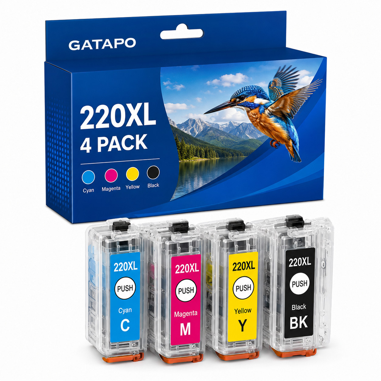 220XL T220XL 4PK Ink Cartridge For Epson XP-320 XP-420 XP-424 WF-2660 WF-2760