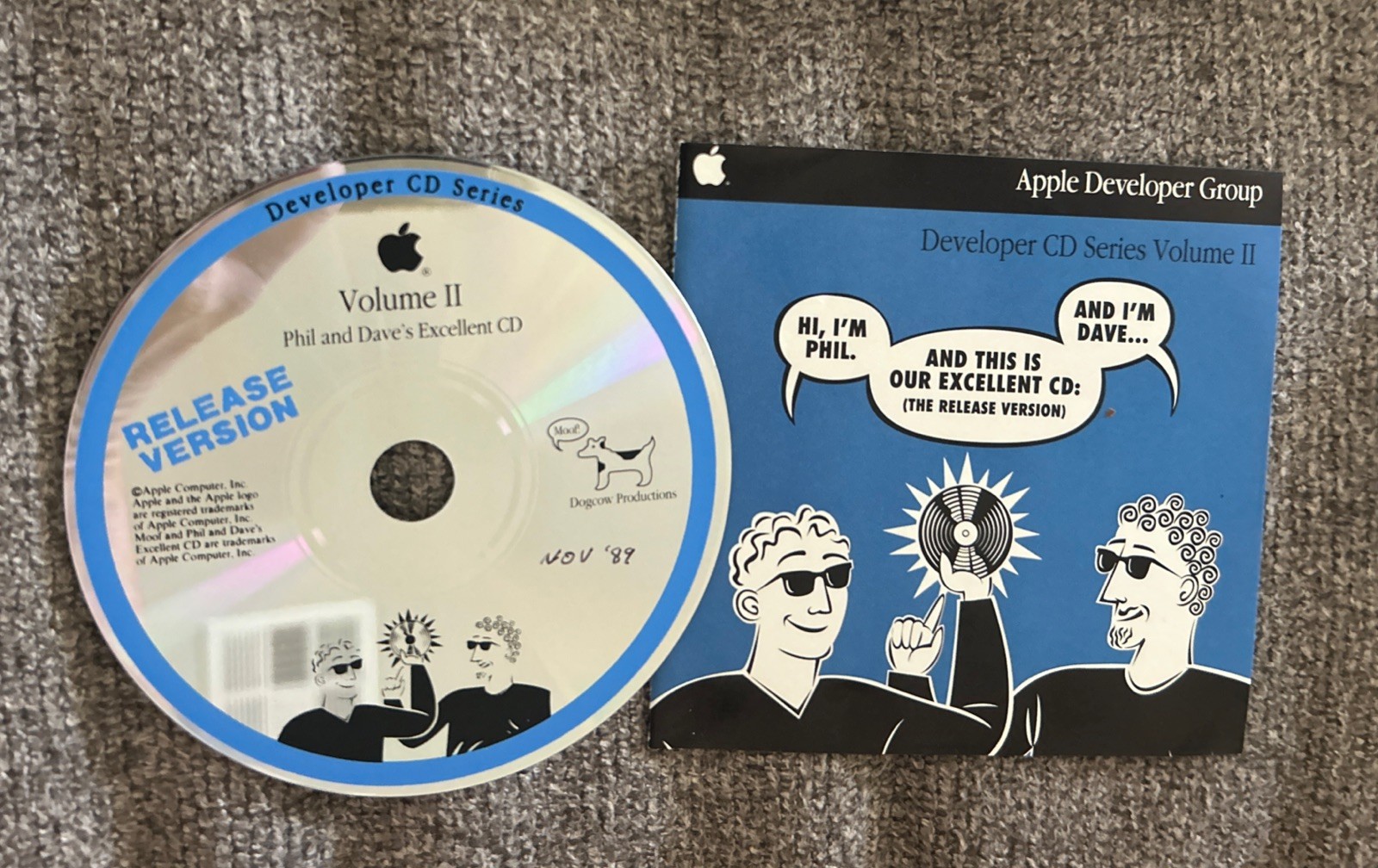 Apple Developer CD Series Volume II Phil And Dave’s Excellent CD Nov 89 Free Shi