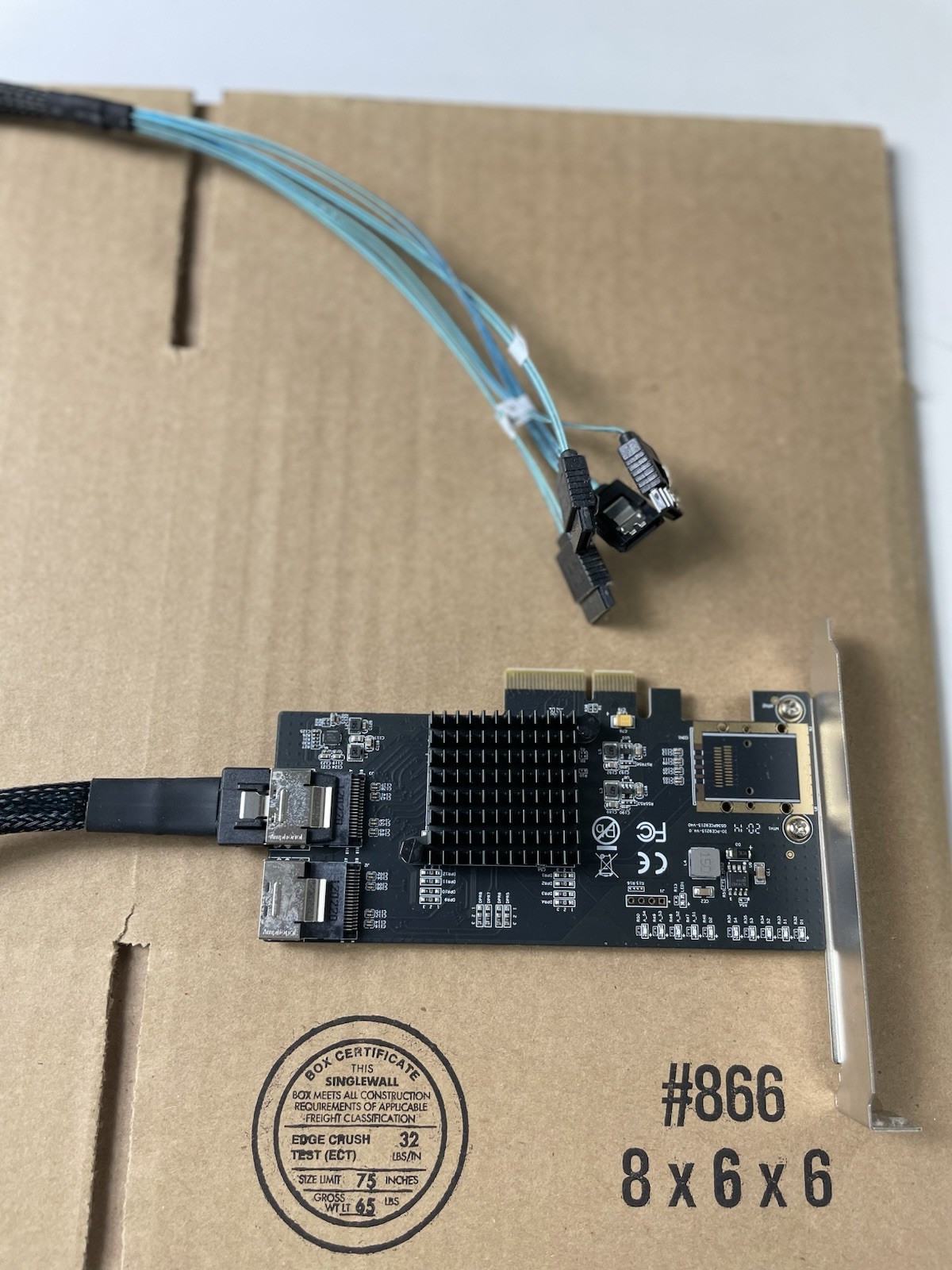 Syba 8-Port SATA III PCI-e x4 Controller Card (SI-PEX40137)