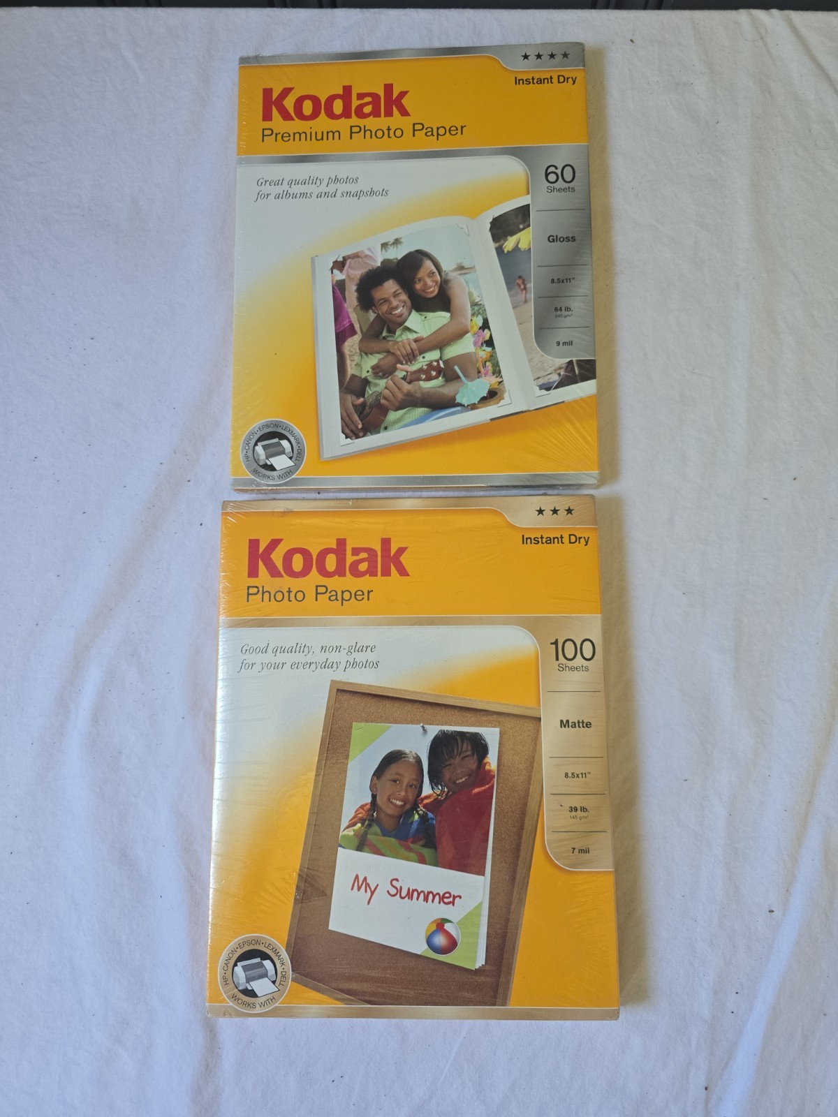 Kodak Photo Paper Matte Inkjet Lot 8.5 x 11 100 Sheets Paper 145 gsm Sealed