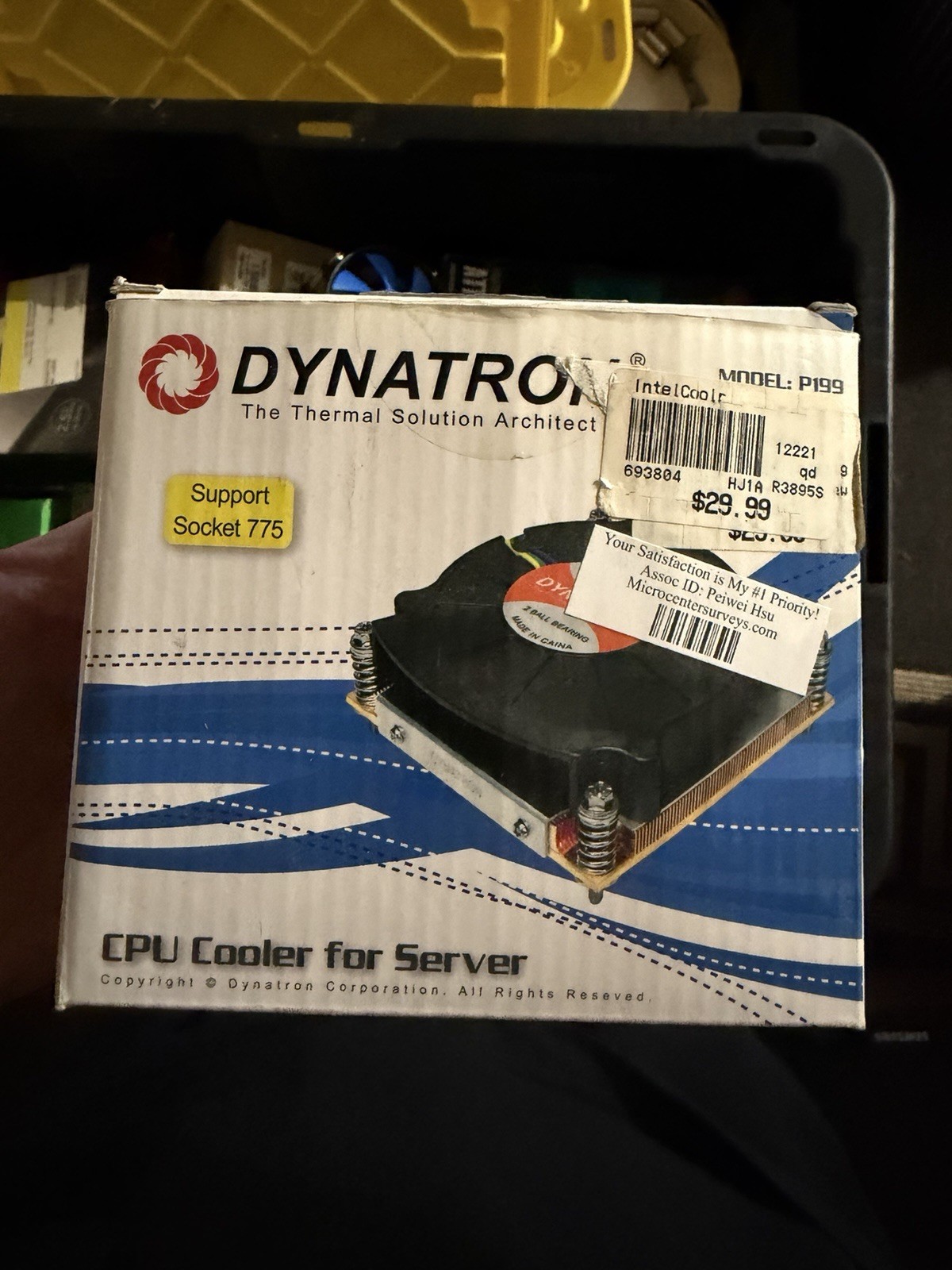 Copper Fan Dynatron P199, Socket 775