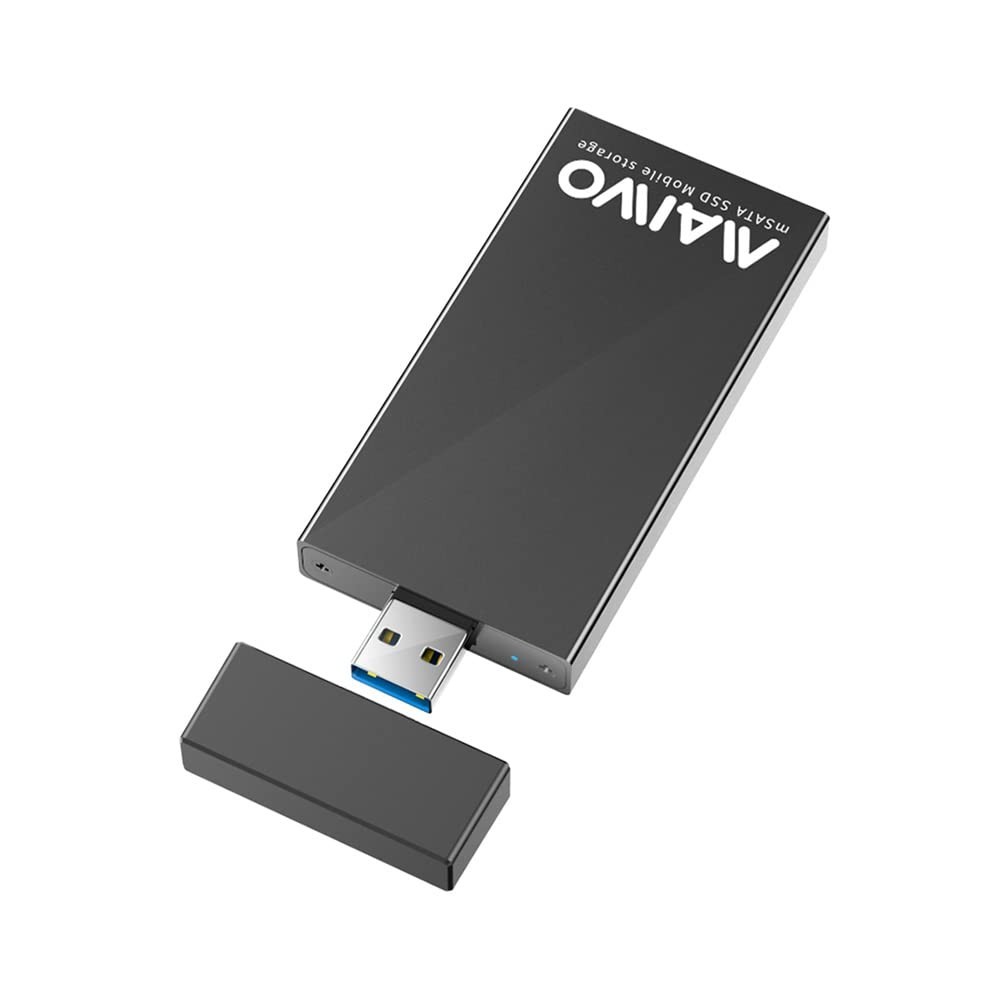 Msata to USB 3.0 Adapter, Msata SSD Enclosure Reader, 30X30 30X50 Mini