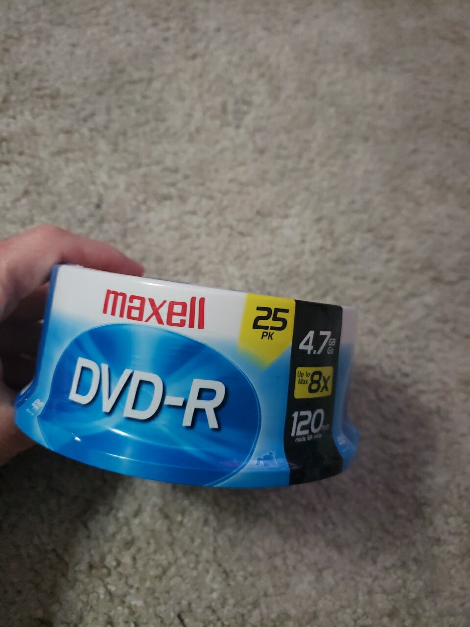 Maxwell DVD-R Discs 4.7GB/8X/120 MIN Brand New Sealed 25 Pack 