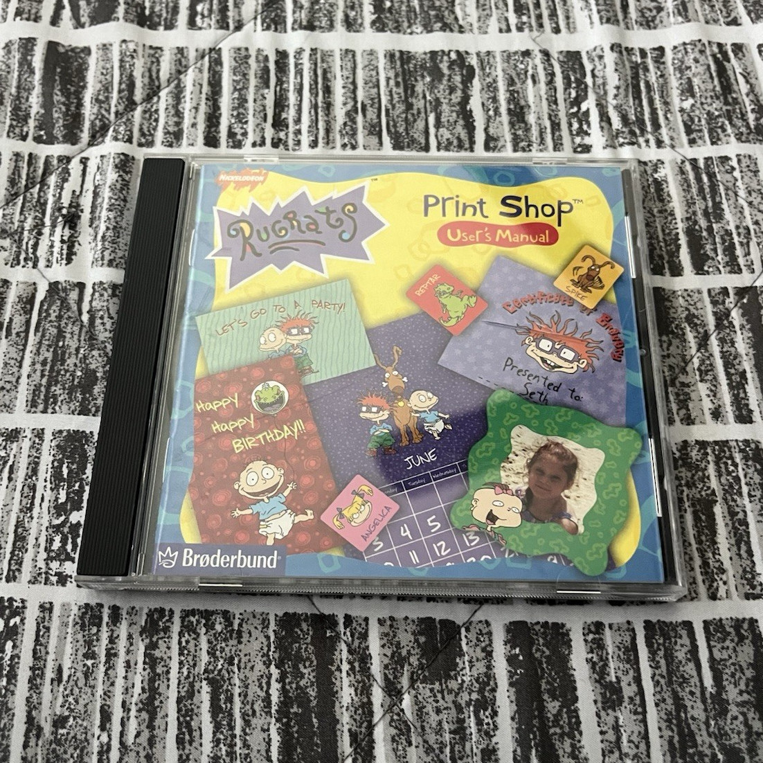 Broderbund Rugrats Print Shop CD w/ Manual, Windows 95/98, English