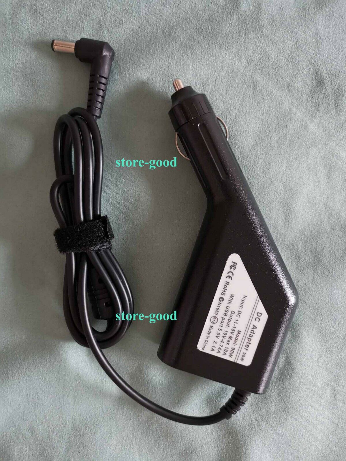 Car charger fit Getac S410 Semi-Rugged Laptop 65W 90W 19V 4.74A 3.42A