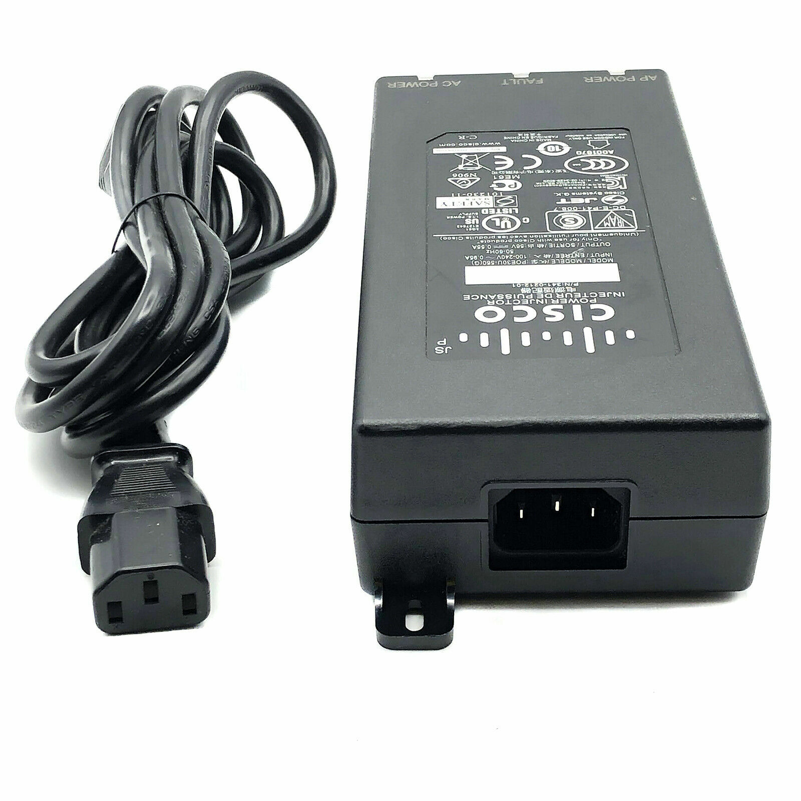 Original Cisco Meraki MA-INJ-4-US Power Injector 802.3at PoE 56V