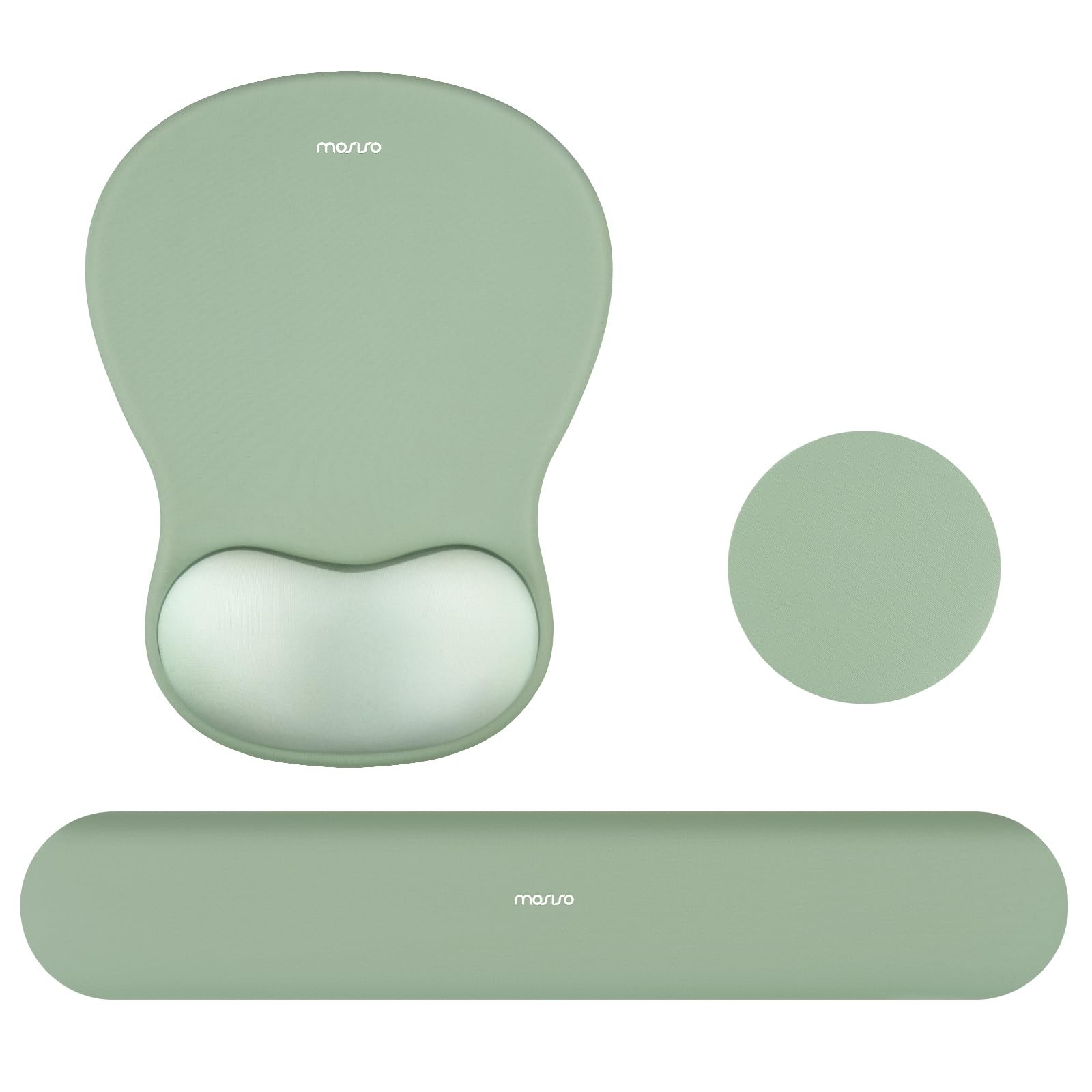 MOSISO Wrist Rest Support for Mouse Pad&Keyboard 9.84 x 7.48 inches, Green
