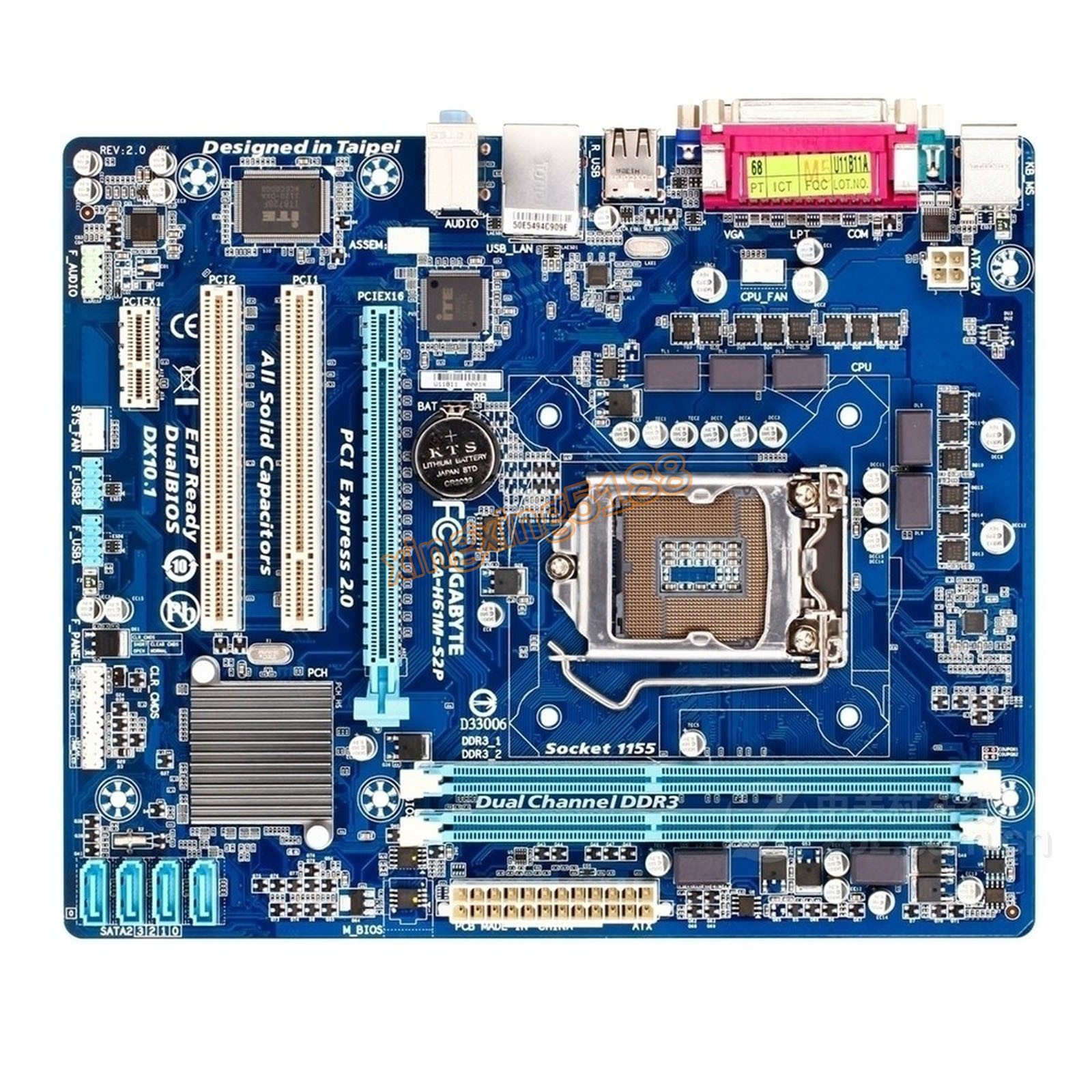 GA-H61M-S2P LGA 1155 for Intel MicroATX Computer Motherboard DDR3 16GB Mainboard