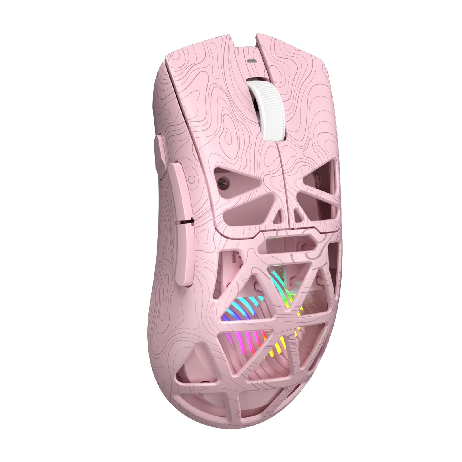 Aula SC620 Wireless Gaming Mouse, Tri-Mode 2.4GHz/USB-C/BT5.3 Line pink