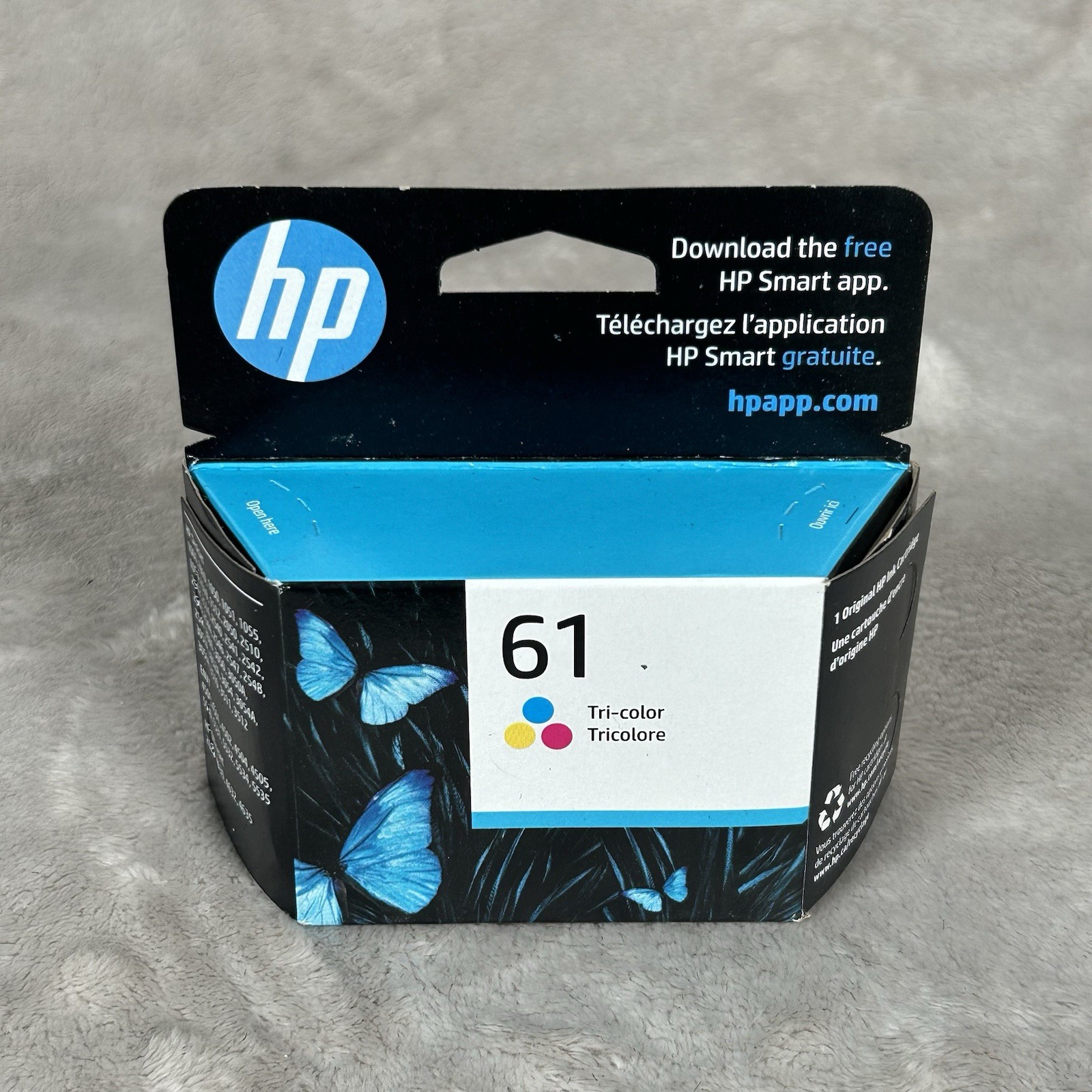Genuine New HP 61 Tri-Color Ink Cartridge CH562WN Factory Sealed Exp: 01/2026
