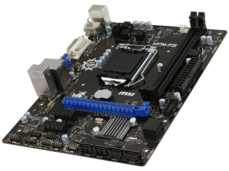 For MSI H97M-P35 motherboard H97 LGA1150 2*DDR3 16G DVI+VGA M-ATX tested ok