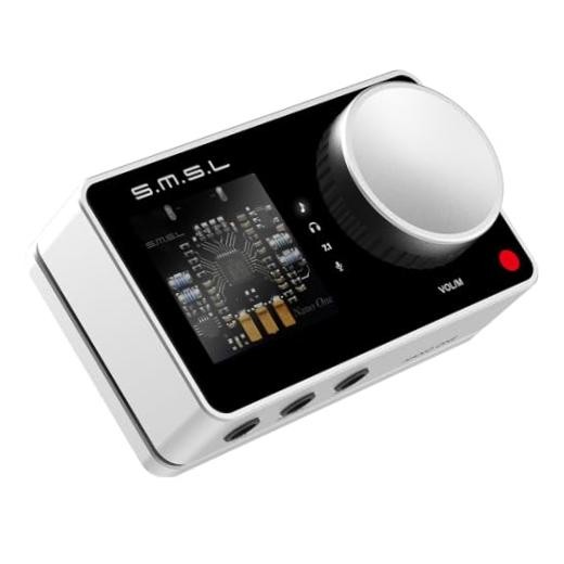 SMSL Nano ONE Pro External Sound Card, Hi-Fi DSP Chip,Virtual 7.1 silver
