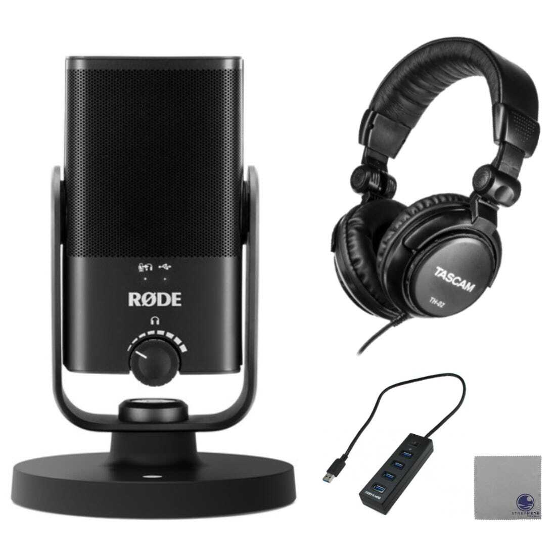 Rode NT-USB Mini with StreamEye Cans50 and accessories